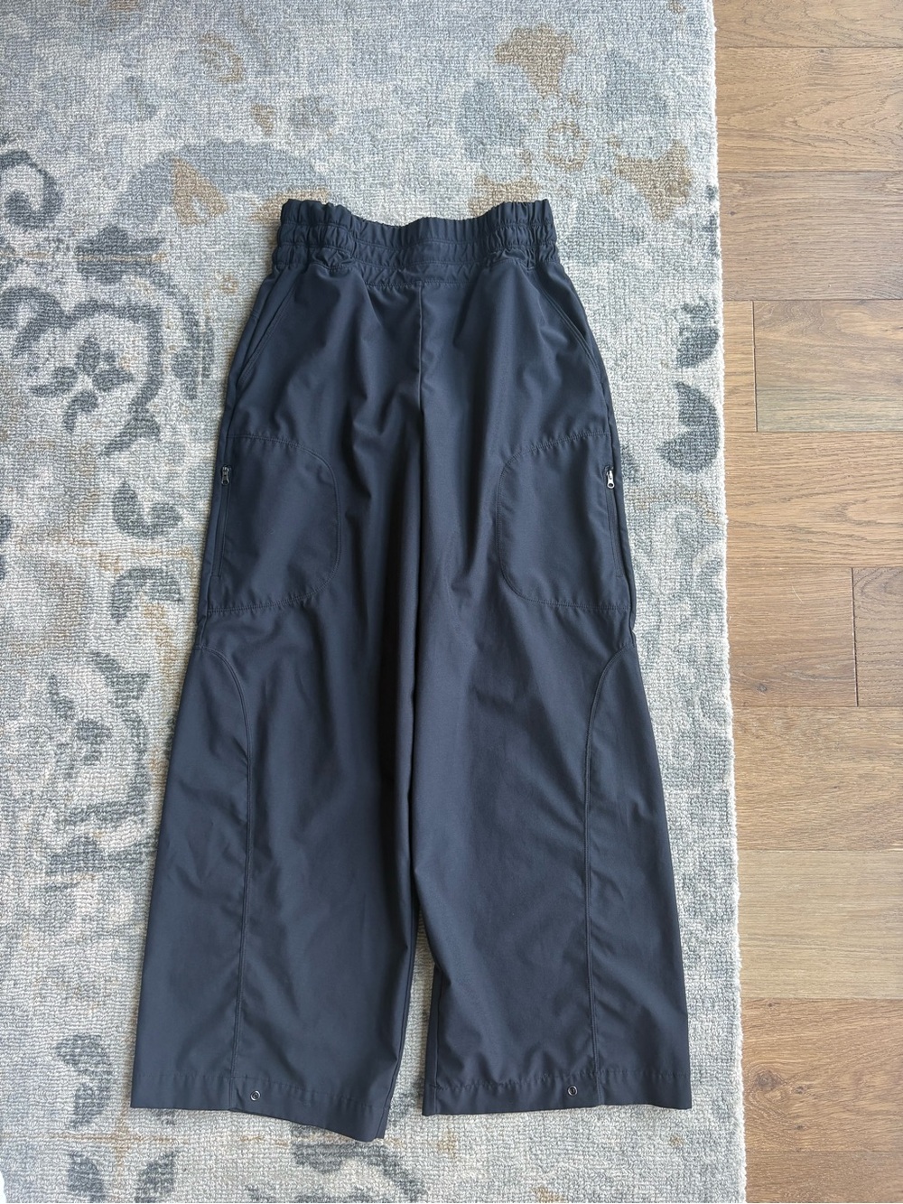Zella Wide Leg Track Pants in Black
